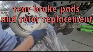 2017 Ford F150 rear brake pads and rotor replacement with electronic parking brake [upl. by Fornof]