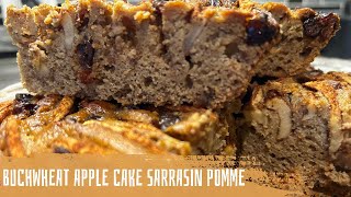 Tarte aux pommes et sarrasin sans gluten sans sucreGlutenFree and SugarFree Buckwheat Apple Pie [upl. by Ailhad]