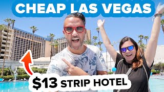 Insanely CHEAP Las Vegas 😱 13night Hotel on the Strip Horseshoe Las Vegas Ballys [upl. by Sukramal]