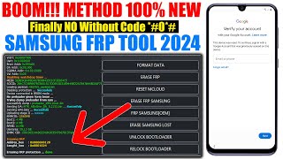 FinallyNo 0 All Samsung Frp Bypass 2024 enable adb fail android 13 14 one click new tool 2024 [upl. by Beverley38]