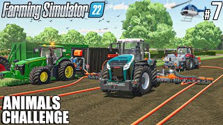 Using NEW Pump N Hoses DLC to Spread SLURRY  ANIMALS Challenge  Farming Simulator 22 [upl. by Leonardi]