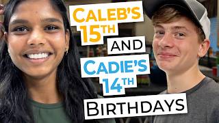 Cadies 14th amp Calebs 15th BIRTHDAY 🎂 Growing up SO FAST 😢 [upl. by Kacey]