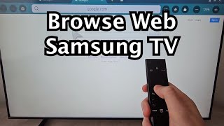 How to Browse Internet on Samsung Smart TV [upl. by Damiano]