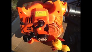 Bought the Cheapest 2Cycle Hand Held Blower I Could Find New out of the BOX Review and START [upl. by Hieronymus]