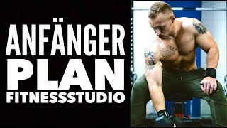 Trainingsplan für Anfänger im Fitnessstudio I Muskelaufbau und Fettabbau I Ganzkörpertraining [upl. by Urbanus859]