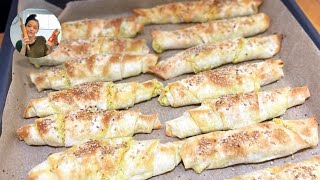 Börek Röllchen  Yufka Fingerfood  Partysnack mit Käsefüllung [upl. by Boony286]