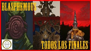 BLASPHEMOUS  TODOS los FINALES explicados [upl. by Nodnalb]