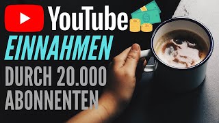 Youtube Einnahmen mit 20000 Abonnenten  ALLE Zahlen  Analyse📈 [upl. by Donegan]