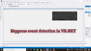 key press event detection in vbnet  how to detect a keypress in visual basicnet [upl. by Kiah]