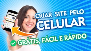 Como criar um site grátis pelo celular  aplicativo Weebly [upl. by Analart45]