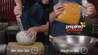 Timesaving with Bidfoods Prepared Produce Pumpkin [upl. by Annawad]