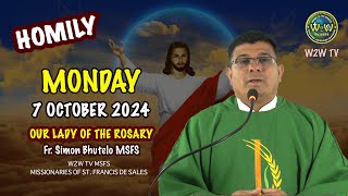 HOMILY  7 OCTOBER 2024  OUR LADY OF ROSARY  27TH WEEK II by Fr Simon MSFS homily [upl. by Caruso]