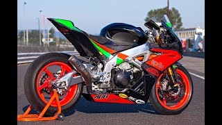 Aprilia RSV4RF with SC Projects exhaust flyby Thunderhill [upl. by Rolfston]