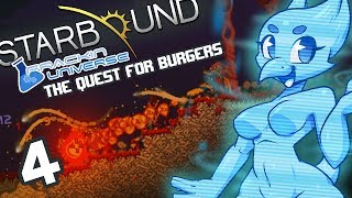 Starbound Frackin Universe Part 4 The Quest for Burgers [upl. by Rushing279]