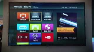 Hisense shows off Roku TV Vidaa Android smart TV OLED and new 85inch UHD TV [upl. by Hodess968]