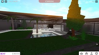 Modern House Speedbuild Roblox  Bloxburg 31k Pt 2 [upl. by Llyrad]