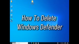 How to delete windows defender for win 1011 [upl. by Darnoc]