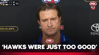 Dejected Beveridge details what went wrong for the Dogs  Bulldogs Press Conference  Fox Footy [upl. by Stanway]