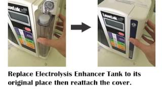 Tutorial How to fill electrolysis enhancer on kangen water machine [upl. by Kotto208]