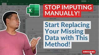 Replace Missing Values with Mean Median or Mode in Excel [upl. by Horan]