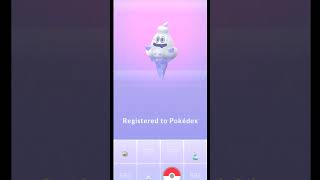 Shiny Vanillite 😍 Evolution In Pokemon Go  Vanillite Shiny Family  Shorts ShinyPokemon Pokemon [upl. by Dressel6]