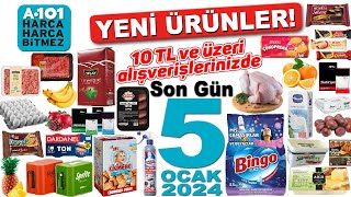 A101 SON GÜN 5 OCAK 2024 KATALOĞU  GIDA İNDİRİMLERİ  A101 KAMPANYA  TEMİZLİK  A101 BU HAFTA [upl. by Keifer]