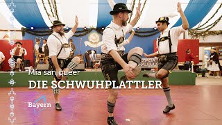 Schuhplattler Folk Dance with the Munich Schwuhplattler  Bavaria Travel [upl. by Alisan804]