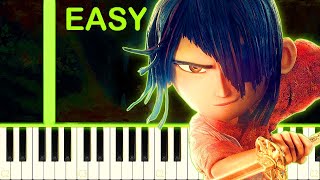 While My Guitar Gently Weeps  KUBO AND THE TWO STRINGS  EASY Piano Tutorial [upl. by Ebsen]