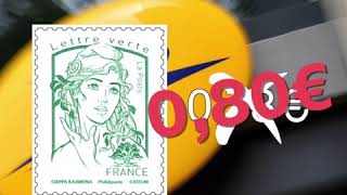 La Poste le prix du timbre augmente et frôle 1€ [upl. by Randell777]