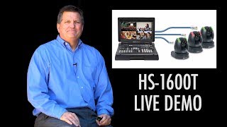 HS1600T Kit Demo  HDBaseT Switcher 3 PTZ Cameras  HD Field Monitor [upl. by Ayikan874]