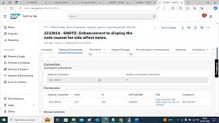 SAP NOTE IMPLEMENTATION [upl. by Therron]