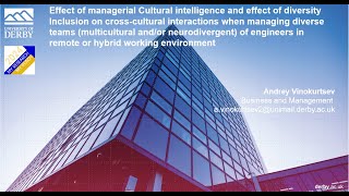 Research 2024 crosscultural interaction multicultural neurodivergent team management [upl. by Brien]