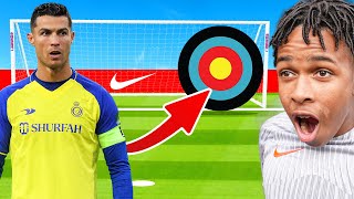 RONALDO FOOTBALL TARGET CHALLENGE vs FAMILY [upl. by Ashti]