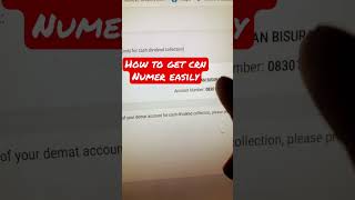 How to get CRN number mero share  Very easy way to find CRN number only one videocrn [upl. by Eissak]