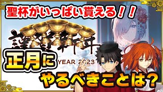 【FGO】正月キャンペーンでやるべきことまとめ！新魔術礼装の性能は？｜聖杯をたくさんもらうチャンス！ [upl. by Eittocs]