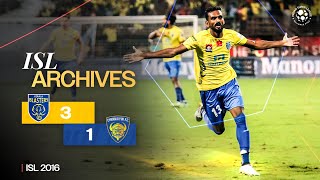 ISL Archives  Kerala Blasters FC 31 Chennaiyin FC [upl. by Goddard829]