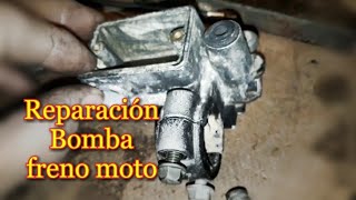 Bomba freno de moto sin presión como reparar o arreglar [upl. by Esiuqcaj]