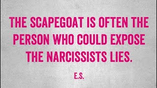 The Scapegoat And The Narcissist Narcissistic Relationships [upl. by Hada]