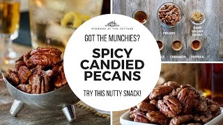 The best SPICY CANDIED PECANS  Ready in 15 [upl. by Nwahsear942]