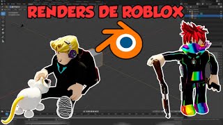 ✨ Cómo CREAR RENDERS en ROBLOX  TUTORIAL BLENDER Y ROBLOX STUDIO 2021 [upl. by Catlee]