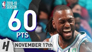 Kemba Walker SICK Highlights Hornets vs 76ers 20181117  60 Pts 4 Ast 7 Rebounds [upl. by Boyden954]