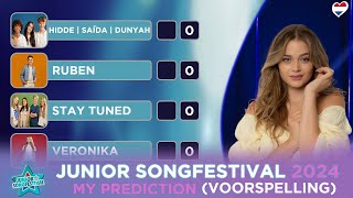 🇳🇱 Junior Songfestival 2024  MY PREDICTION  MIJN VOORSPELLING [upl. by Jeannette101]