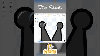 How to draw a Queen in chess on Scratch shorts art funny scratch scratchgames chess chesscom [upl. by Killie110]