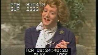 Steve Nallon as Margaret Thatcher lookalike visits TVam 1985 [upl. by Gilemette591]