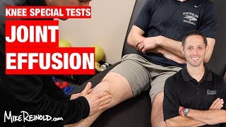 Knee Joint Line Effusion Special Test [upl. by Assirim924]