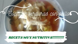 Como hacer SOPA DE VERDURAS 🔪  RECETA nutritiva  Recetas de cocina fáciles y económicas ✅ [upl. by Diarmit]