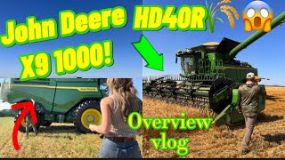 John Deere X9 1000 amp HD40R Overview🌾 [upl. by Natsyrt782]