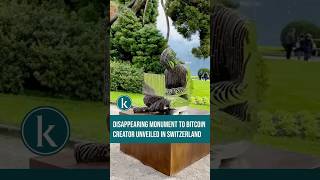 Disappearing monument to Bitcoin creator unveiled in Switzerland [upl. by Liberati]