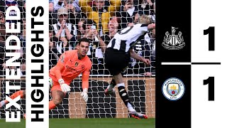 Newcastle United 1 Manchester City 1  EXTENDED Premier League Highlights [upl. by Ecnahoy]