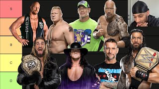 RANKING THE GREATEST WWE SUPERSTARS OF ALL TIME WWE TIERLIST [upl. by Nomelihp]